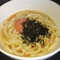 ☆ちゅうそん☆'s cooksnap of when they made 茹でずに簡単☆モチモチ明太うどん.