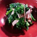 レモンジャ's cooksnap of when they made 菜の花とウインナーのガーリック炒め.