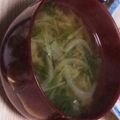 けーこころん's cooksnap of when they made 新たまねぎ＆水菜たっぷりのお味噌汁.