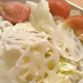 1000マイル's cooksnap of when they made キャベツとレンコンの春色サラダ.