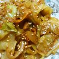 ti☆a's cooksnap of when they made キャベツと玉ねぎ❁にんにくゴマ味噌炒め.