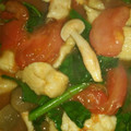☆MHK☆'s cooksnap of when they made 簡単！しっとりムネ肉ともやしのトマト炒め.