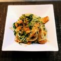 ちーず♡'s cooksnap of when they made 水菜と油揚げのさっと炒め❀.
