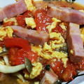 蒼城鈴's cooksnap of when they made トマトとしめじのふんわり玉子炒め.
