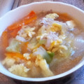 yamashimi's cooksnap of when they made 卵と豆腐でふわとろコンソメスープ.