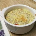 しじみごはん's cooksnap of when they made 海老とたっぷりきのこの豆乳グラタン.