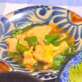 HappyMd's cooksnap of when they made きぬさやの卵とじ☆.
