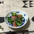 おはなすき's cooksnap of when they made 菜の花の塩辛和え.