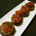 もりはん's cooksnap of when they made ＊椎茸の肉詰め　トマトソースver.＊.