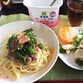 さっつぁん0072's cooksnap of when they made 納豆と梅肉と大葉のさっぱりパスタ.