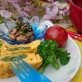 もりあん農園's cooksnap of when they made お抹茶の2色卵焼き.
