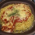 ジョングレ's cooksnap of when they made 手抜きすぎランチ！ミートパスタ.