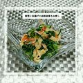 日々笑顔's cooksnap of when they made 春菊と油揚げのごま油香るお浸し♡.