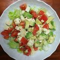 CafeLeche's cooksnap of when they made トマトとアボカドと豆腐のサラダ.