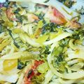 nicca920's cooksnap of when they made 白だしで簡単！高菜とベーコンの和風パスタ.