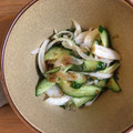 ＊ＡＫＯＲＩ＊'s cooksnap of when they made 新玉ねぎときゅうりの梅肉おかか和え.