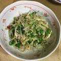 てゅたゃ's cooksnap of when they made ささみともやし、パクチーのナムル風.