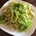 ma710ma's cooksnap of when they made 海老とキャベツのジェノベーゼ♪.