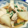 dada0001's cooksnap of when they made 鶏もも大根春菊入り.