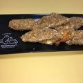 まなぁこ's cooksnap of when they made 簡単ヘルシー！チーズささみのごま衣焼き.