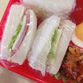 ゆーこリン♡'s cooksnap of when they made ✩♪サンドイッチ♪ハムチーズレタス編✩.