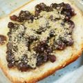 sumomocook's cooksnap of when they made ☆ゴマたっぷり☆アジあんトースト☆.