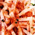 ノッケオ's cooksnap of when they made 大根キムチ・センチェ（무생채）。.