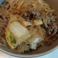 makihide's cooksnap of when they made 春雨と牛肉のすき焼き風炒め.