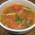 ゆきぽちっと's cooksnap of when they made 大根のつま＆残り野菜☆コンソメスープ.