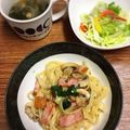 A☆アッキー☆A's cooksnap of when they made マッシュルームとガーリックのパスタ.