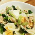 akitam529's cooksnap of when they made 小松菜豆苗シーチキンのエッグサラダ☆.