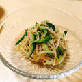 二階のあこ's cooksnap of when they made お手軽もやしときゅうりとハムのからし和え.