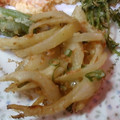 単！！'s cooksnap of when they made 残った天ぷら衣で玉ねぎのかき揚げ.