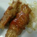 まな姫's cooksnap of when they made お弁当に　えのきの　豚肉巻き　照り焼き味.