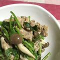 riico3's cooksnap of when they made 豚肉と菜の花のマヨネーズ炒め.