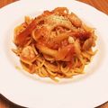 イゾー's cooksnap of when they made 簡単ランチ♪シーフードトマトスパゲッティ.