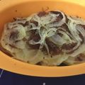 Yxes's cooksnap of when they made シリコン鍋でコンビーフとポテトの重ね蒸し.