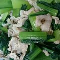クック5089TI☆'s cooksnap of when they made 小松菜と豚肉のからしあえ.