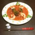ぼたぼた's cooksnap of when they made 簡単！ 海老とブロッコリーのトマト煮♪.