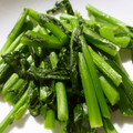 ぶどうなすび's cooksnap of when they made 産直農家の「のらぼう菜の素炒め 」.