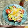 yukky☆mama's cooksnap of when they made アボカドとトマトとクリームチーズのサラダ.