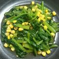 河了貂's cooksnap of when they made 子どもが喜ぶ♡ほうれん草とコーンのソテー.