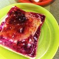 meisun's cooksnap of when they made ブルーベリーはちみつトースト.