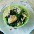 ゆいちゃんラブ's cooksnap of when they made 簡単！アサリほうれん草のガリバタソテー！.