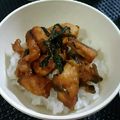 4double5's cooksnap of when they made 簡単♪うまうま♪みそマヨチキンどん.