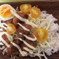 クックS0T25H☆'s cooksnap of when they made ミツカン黒酢でカフェ風テリマヨ丼.