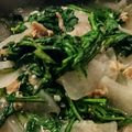 りかあや's cooksnap of when they made 春菊と大根とシーチキンのガーリック炒め煮.