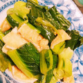 クックMB0955☆'s cooksnap of when they made 小松菜と油揚げの辛子和え.