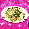 ふかちよ's cooksnap of when they made ランチ！ほうれん草のさっぱり和風パスタ.