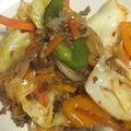 cacao_'s cooksnap of when they made パパッと簡単！ピリ辛で美味♪挽肉野菜炒め.